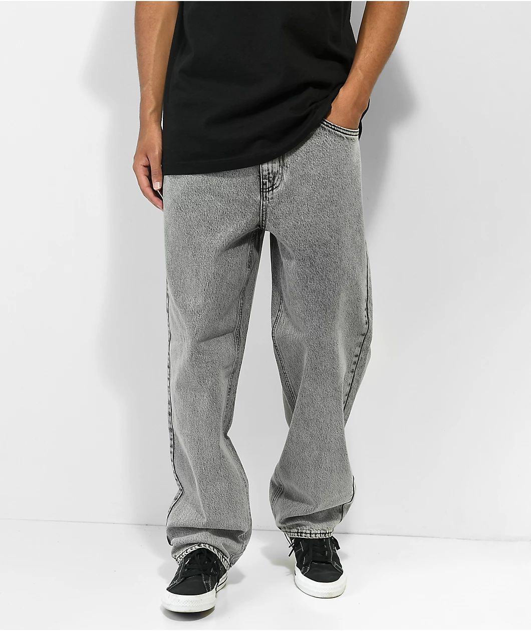 Loose Fit Scramble Grey Skate Jeans