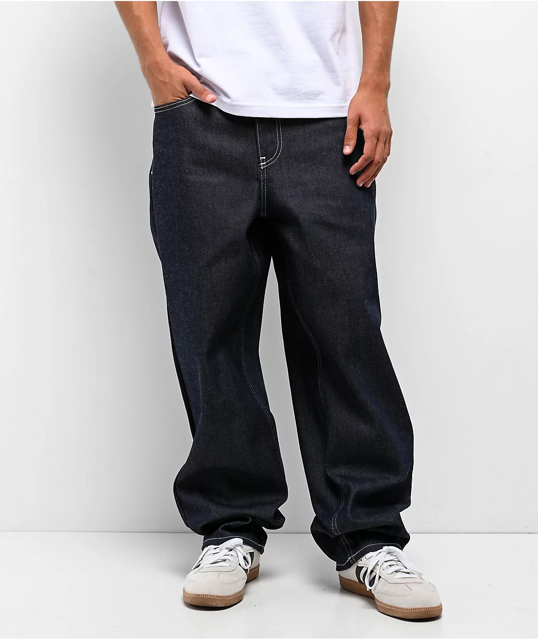 Raw Indigo Loose Fit Skate Jeans